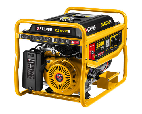 Генератор бензиновый 5500 Вт с электростартером STEHER GS-6500Е