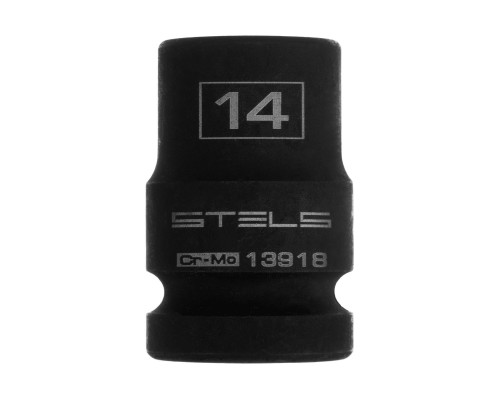 Головка ударная шестигранная, 14 мм, 1/2, CrMo Stels