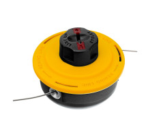 Катушка триммерная полуавтоматическая, легкая заправка лески, гайка M8x1.25, винт M8-M8 Denzel (96324)