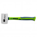 Киянка резиновая, 680 г, белая резина, фибергласовая рукоятка Сибртех
