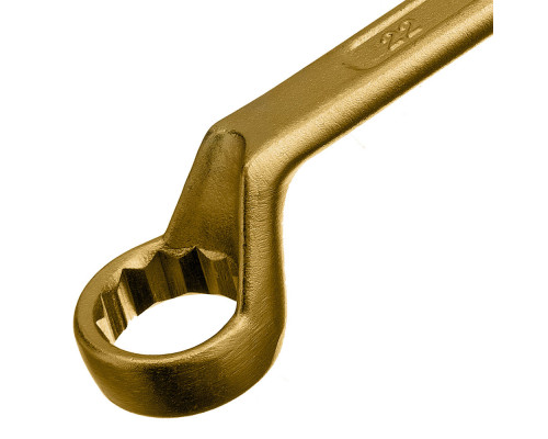 Ключ накидной, 20 х 22 мм, желтый цинк Сибртех