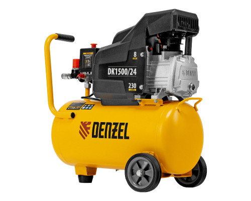 Компрессор воздушный DK1500/24, Х-PRO 1.5 кВт, 230 л/мин, 24 л Denzel (58063)