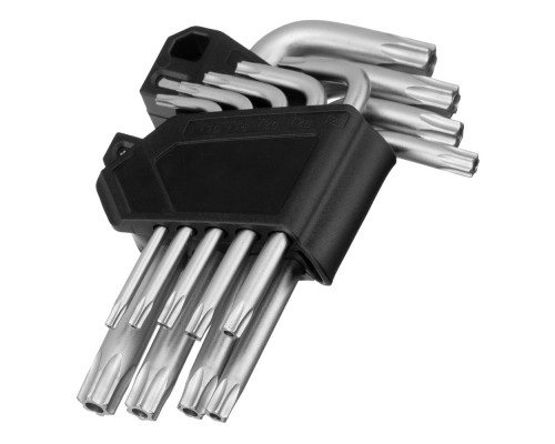 Набор ключей имбусовых Torx-Tempered, TT10-50, CrV, 9 шт. Сибртех