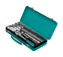 Набор торцевых головок с трещоткой, 1/4и 3/8, 44 предмета Stels