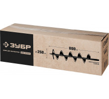 Шнек для мотобуров d 250 мм грунт ЗУБР 7051-25