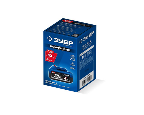 Аккумулятор lms 20 В 4.0 А·ч Power PRO ЗУБР BP-P-20-4