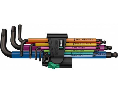 Г-образный ключ 1.5 x 90 мм с шаром Multicolour серия 950 SPKL Wera WE-022600
