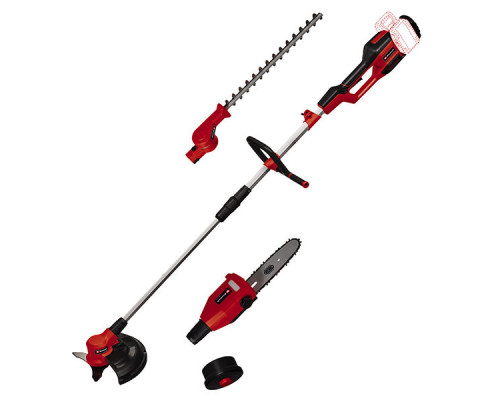 Высоторез акк.Einhell PXC GE-LM 36/4in1 Li,2х18В,коса нож/леска,кусторез,ц.пила+2 акк4Ач+двойное ЗУ (3410901SET)
