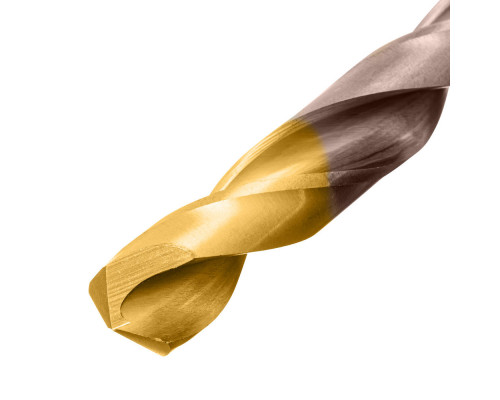 Набор сверл по металлу, 1-13 мм, Р6М5К8-TiN, Golden Tip, 25 шт Denzel (723010)