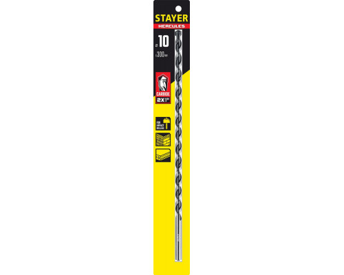 Сверло по бетону Hercules, 10 x 300 мм STAYER Professional 2915-300-10_z01