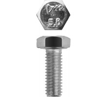 Болт M6 x 12 мм, кл. пр. 5.8, цинк, 5 кг, ГОСТ 7798-70 ЗУБР 303080-06-012