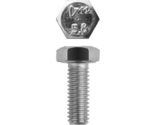 Болт M6 x 12 мм, кл. пр. 5.8, цинк, 5 кг, ГОСТ 7798-70 ЗУБР 303080-06-012