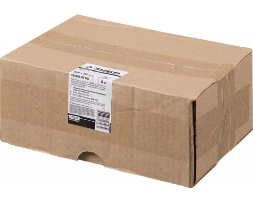 Болт M6 x 80 мм, кл. пр. 5.8, цинк, 5 кг, ГОСТ 7798-70 ЗУБР 303080-06-080
