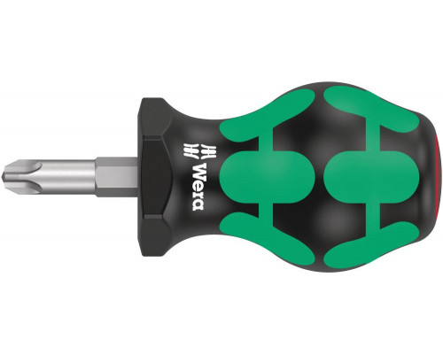 Отвёртка короткая крестовая PH 3 x 25 мм Stubby серия 350 PH Wera WE-008852