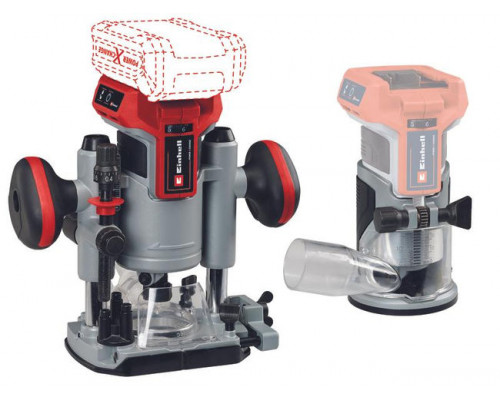 Фрезер аккумуляторный Einhell PXC TP-RO 18 Set Li BL,18В,10-30 т/мин,цанга 6/8 мм+1акк.4 Ач+ЗУ 3А (4350410SET)
