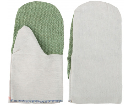 Рукавицы х/б с брезентовым наладонником (12462)