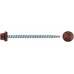 Шурупы кровельные со сверлом 4,8 х 70 100шт , бордовый RAL 3009 (фасовка) (23555-0)