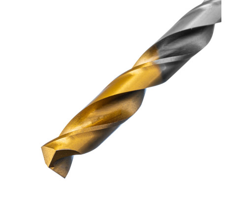 Сверло спиральное по металлу 8 x 117 мм, Р6М5, Golden Tip Denzel (718239)