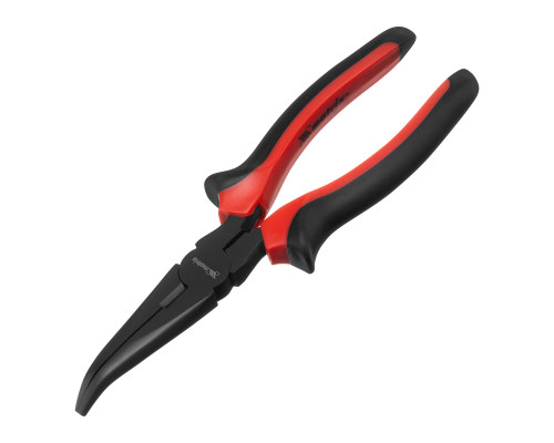 Длинногубцы изогнутые Black Nickel, 200 мм, двухкомпонентные рукоятки Matrix (17462)