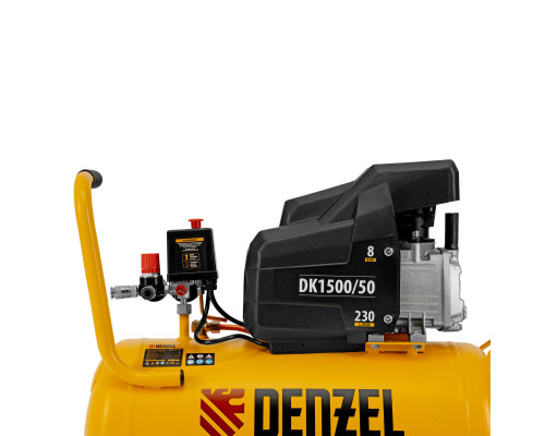 Компрессор воздушный DK1500/50, Х-PRO 1.5 кВт, 230 л/мин, 50 л Denzel (58064)