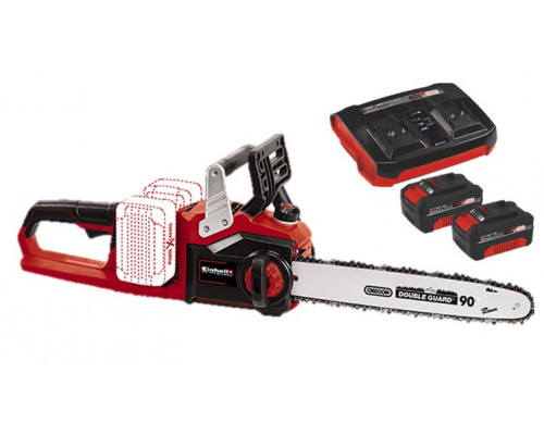 Пила цепная аккумуляторная Einhell PXC GP(GE)-LC 36/35 Li + 2 акк.4,0 + ЗУ двойное Twincharger 3А (4501780SET)