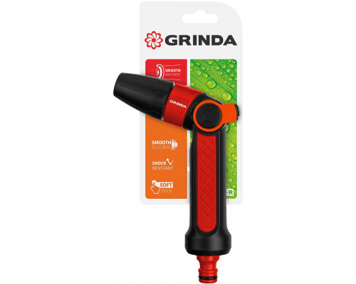 Поливочный пистолет N-R, плавная регулировка, двухкомпонентный GRINDA 8-427189