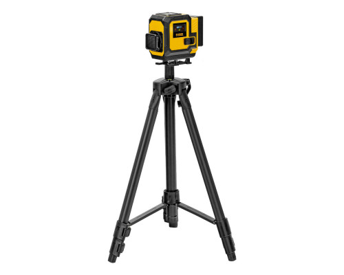 Лазерный уровень мультипризменный DLV-360-3T, 30 м, зеленый луч, Li-Ion 2,4 Aч, штатив // Denzel (350805)