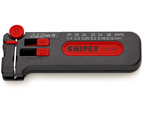 Мини-стриппер для тонких медных кабелей, O 0.12-0.4 мм AWG 36-26, SB (KN-1280040SB)