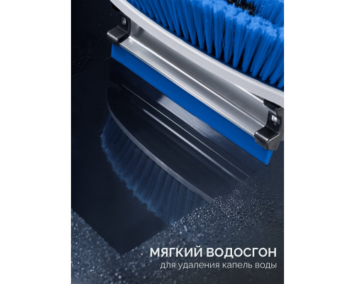 Щетка телескопическая с поворотной головой и водосгоном от снега автомобильная 940-1310 мм ЗУБР Профессионал 61063