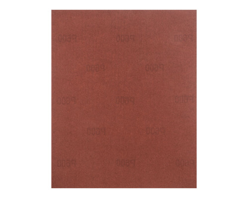 Шлифлист на бумажной основе, P 600, 230 х 280 мм, 10 шт, водостойкий Matrix (75620)