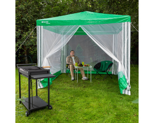 Тент садовый с москитной сеткой, 2.5 х 2.5/2.4, Camping Palisad (69520)