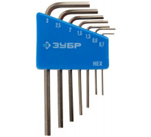 Набор ключей имбусовых мини 7 шт ЗУБР 27471-H7