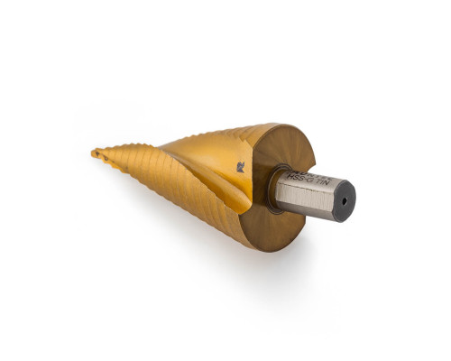 RUNTEC RT-DS4-40-19 Сверло ступенчатое RUNTEC 4-40 мм, 19 ступеней, HSS-TiN (RT-DS4-40-19)