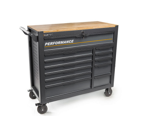 RUNTEC RT-HT313PR12 Тележка инструментальная 12 полочная Performance с комплектом инструмента, 313 предметов (RT-HT313PR12)