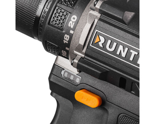 Дрель-шуруповерт аккумуляторная PRO 10 мм, 16В, 2*2Ач, 50Нм RUNTEC RT-ID123