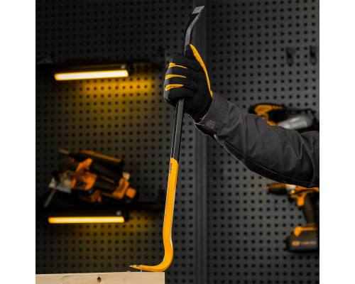 Лом-гвоздодер, 600 мм, шестигранный 16 мм, окрашенный, сталь 65 Denzel