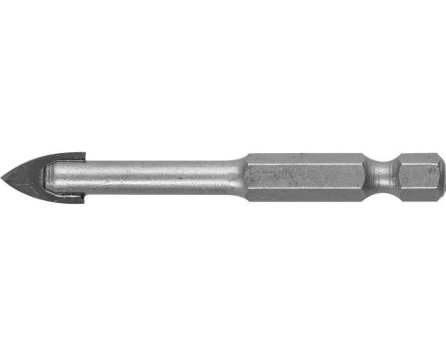 Сверло по стеклу и кафелю 8 мм, 2х кромка, HEX 1/4 ЗУБР 29840-08