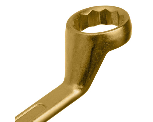 Ключ накидной, 30 х 32 мм, желтый цинк Сибртех