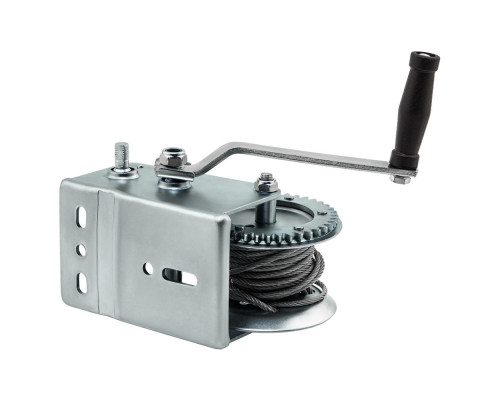 Лебедка шестеренчатая, тяга 0.8 т, тросовая Matrix (522735)