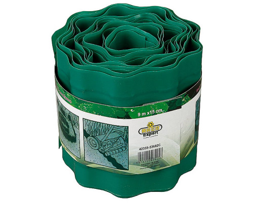Бордюрная лента 10 см х 9 м, зеленая RACO 42359-53681C
