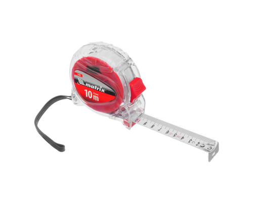 Рулетка Crystal,10 м х 25 мм,корпус из поликарбоната Matrix