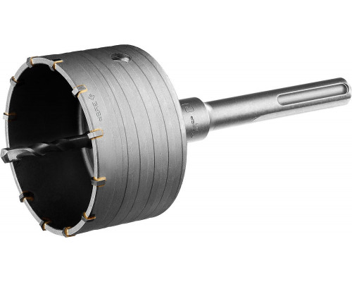 Коронка по бетону с державкой 100 мм, SDS-max, 12Т ЗУБР Профессионал 2918-100