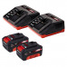 Газонокосилка акк Einhell PXC GE-CM 43 Li M, 2х18B,BL,2х4.0Ач,2xЗУ,43см,63л,мульчирование (3413130)