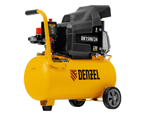 Компрессор воздушный DK1500/24, Х-PRO 1.5 кВт, 230 л/мин, 24 л Denzel (58063)