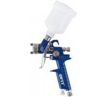 Краскопульт пневматический HVLP для точных работ, c верхним пластиковым бачком 150 мл, 0.8 мм (81006)
