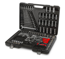 Набор ручных инструментов TECHNIC 216 предметов 1/2, 3/8, 1/4 RUNTEC RT-HT216T