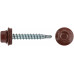 Шурупы кровельные со сверлом 4.8 х 32, бордовый RAL-3009 100шт. Фасовка (23562-0)