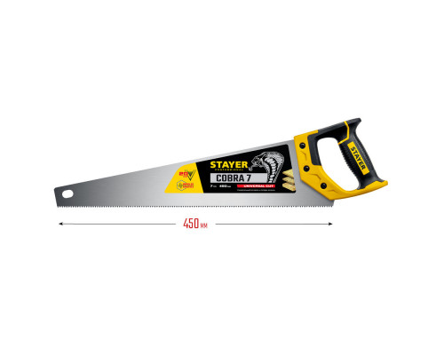 Ножовка универсальная Cobra 7, 450 мм STAYER Professional 1510-45_z02