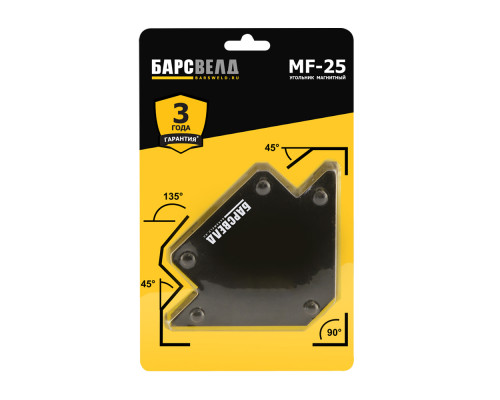 Угольник магнитный БАРСВЕЛД MF-25 LBS (MF25)