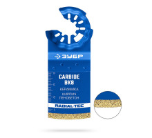 Полотно CARBIDE ВК8 Р60 35 x 40 мм с твердосплавной крошкой: керамика, кирпич, пенобетон ЗУБР StarQuick 15577-35-40